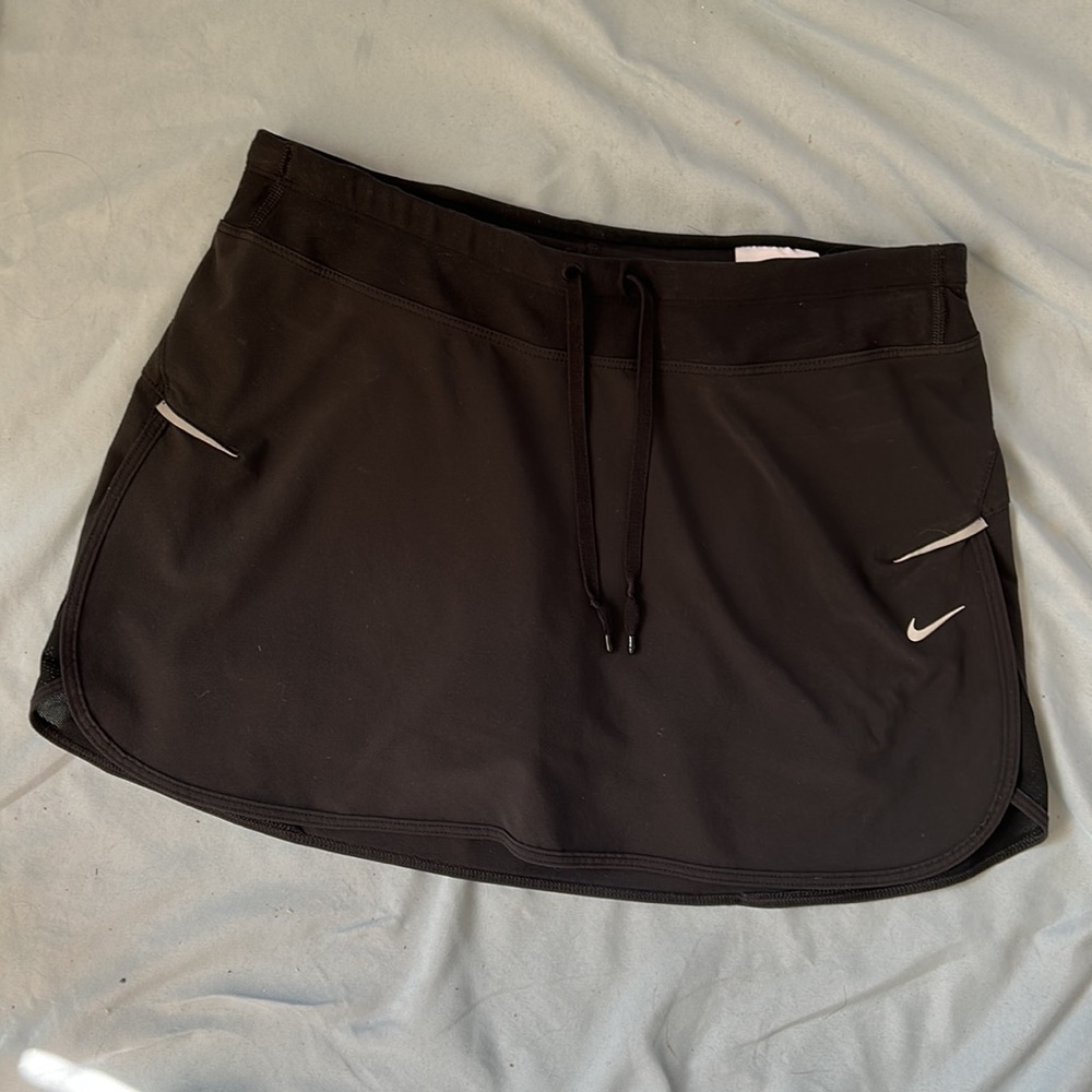 Nike Black Athletic Mini Skirt with Drawstring